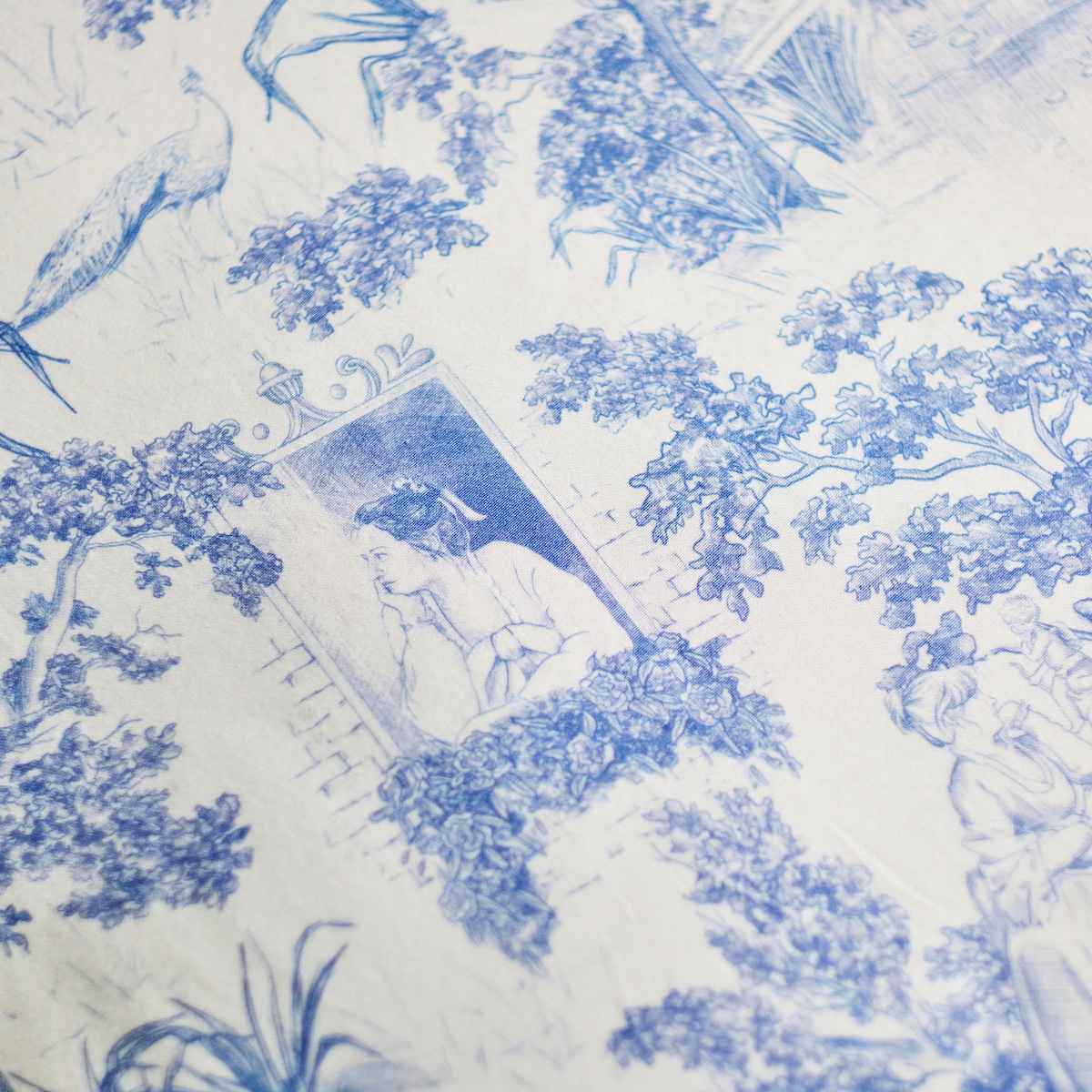 Pościel z bawełny satynowej Evite 160x200 cm z motywem pejzażu