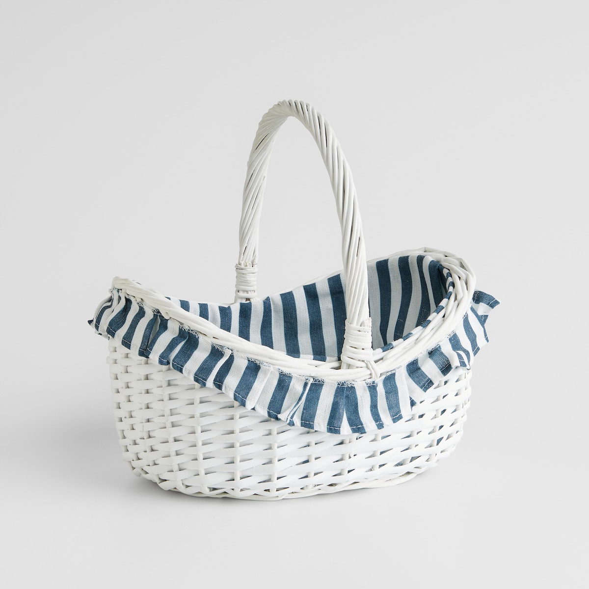 Koszyk z rączką Omoni 26x32 cm w kratę