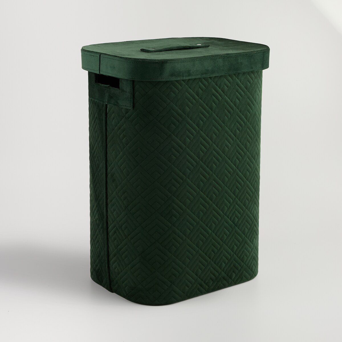 elegancki kosz na pranie z welwetu parazino 65 l