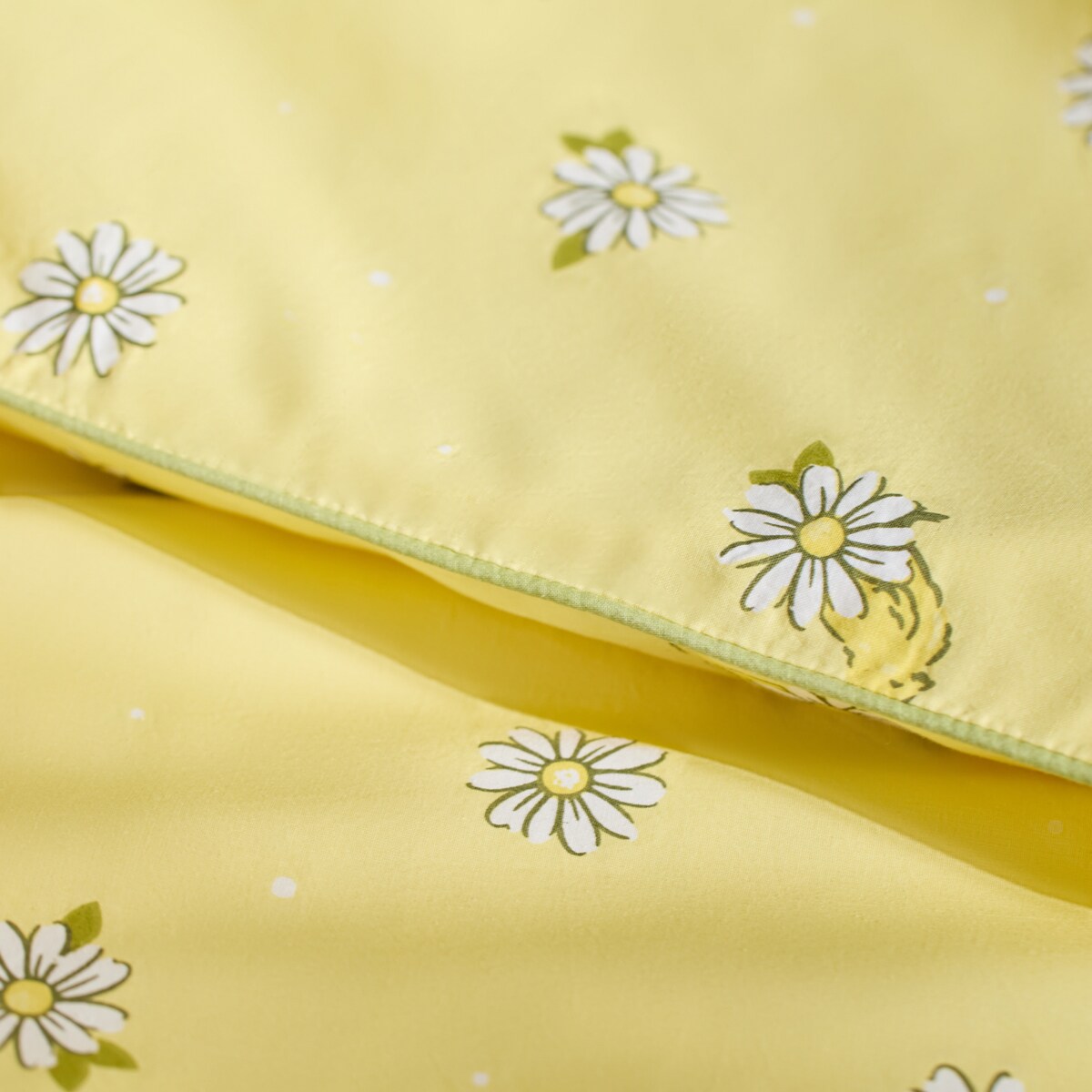 Pościel bawełniana z lamówką Diloso 140x200 cm z motywem kwiatowym