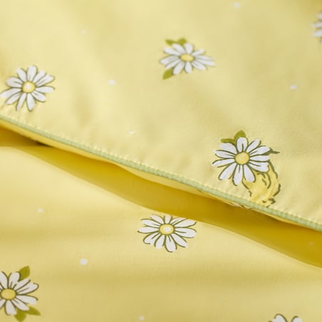 Pościel bawełniana z lamówką Diloso 140x200 cm z motywem kwiatowym