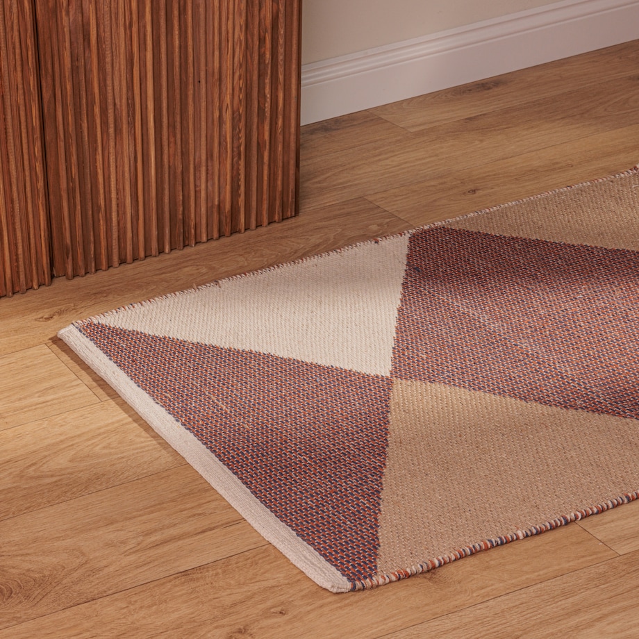 Dywanik Fringer 60x90 cm z motywem geometrycznym