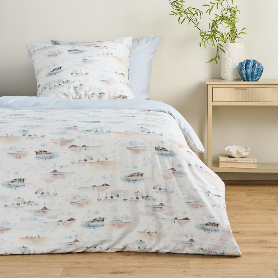 Pościel z bawełny satynowej Wladiso 160x200 cm