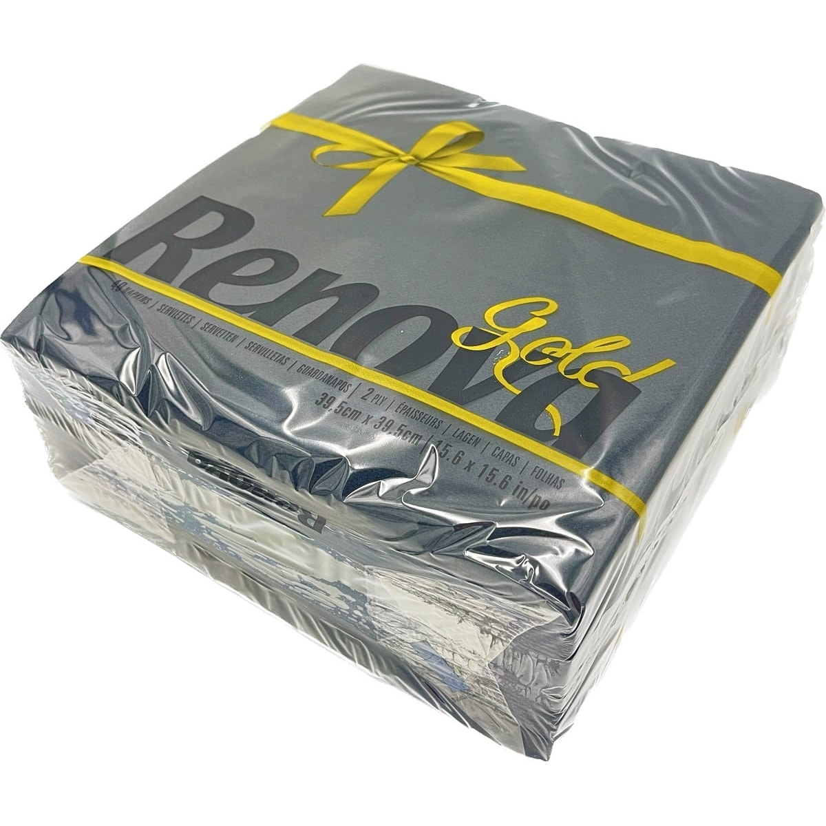 Serwetki stołowe Renova GOLD czarne 40szt