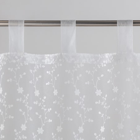 Firana Gaia 140x250 cm z motywem kwiatowym