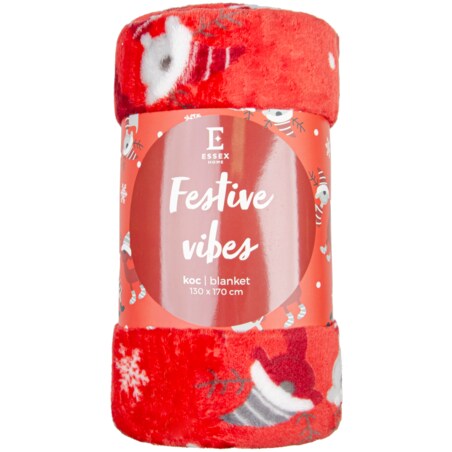 Drukowany koc Festive Vibes 130x170 cm