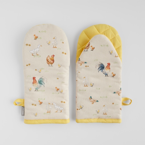 Komplet Rękawic Kuchennych Alti 14x30 cm z motywem zwierzęcym