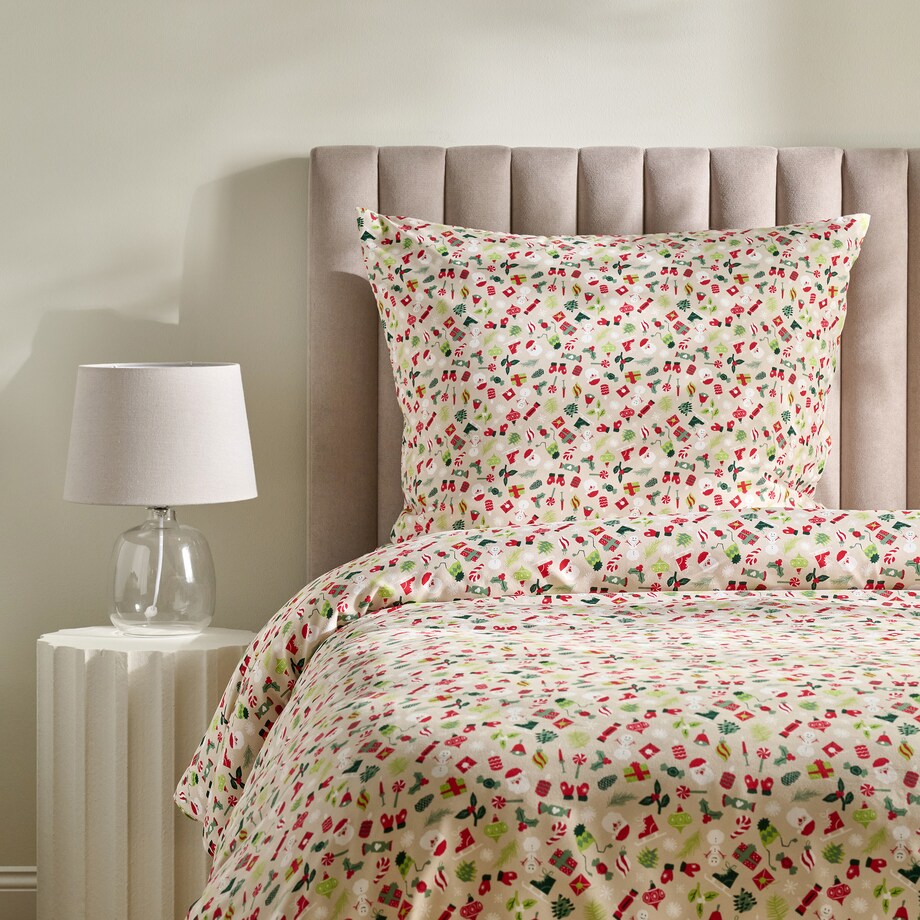 Pościel Z Mikrofibry Festiom 140x200 cm z motywem mikołaja