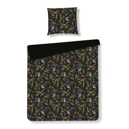 Pościel z bawełny satynowej Oaziso 140x200 cm z motywem tropikalnym