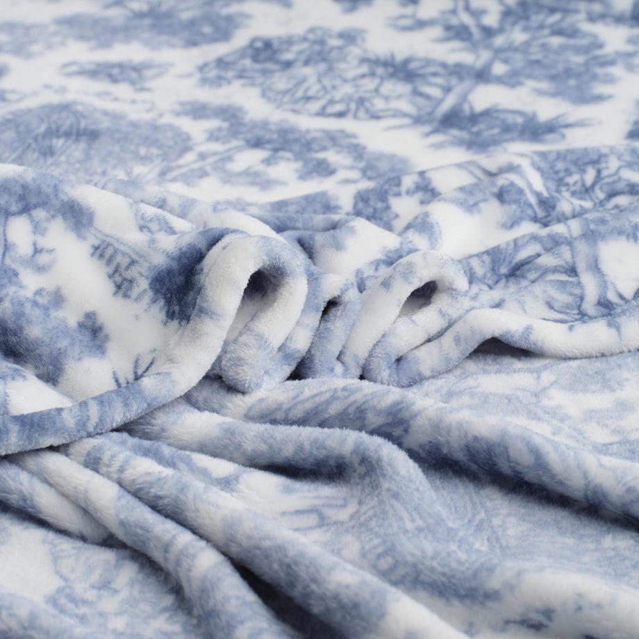 Drukowany koc Evite 150x200 cm z motywem kwiatowym