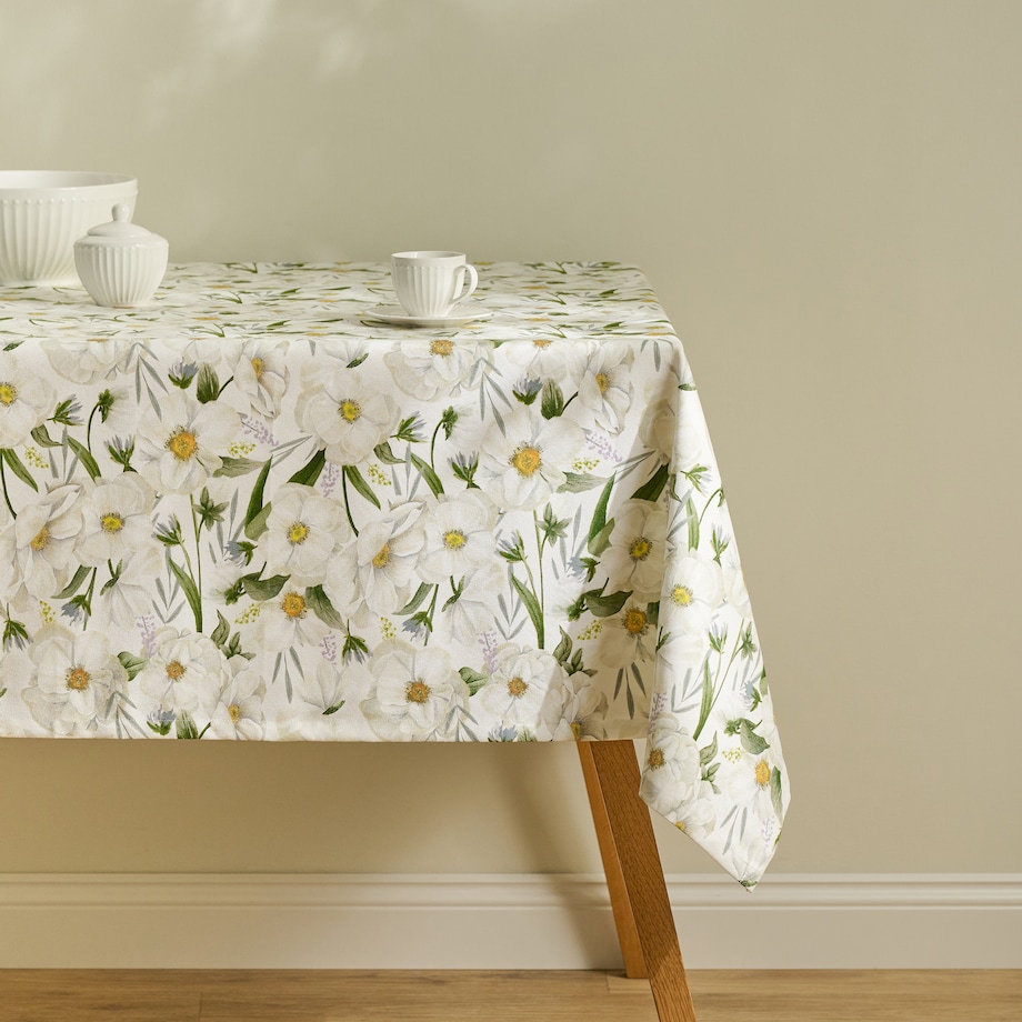 Obrus z nadrukiem Emeris 150x300 cm z motywem kwiatowym