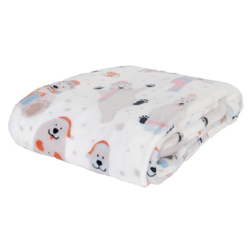 Drukowany koc Snowy pets 150x200 cm
