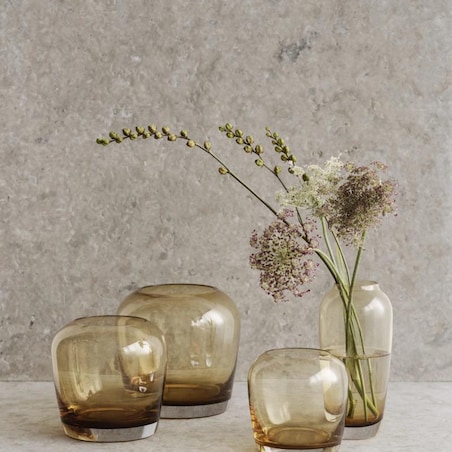 Wazon LETA, 17 cm, tan, ceramika