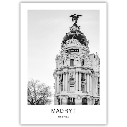 plakat madryt 50x70