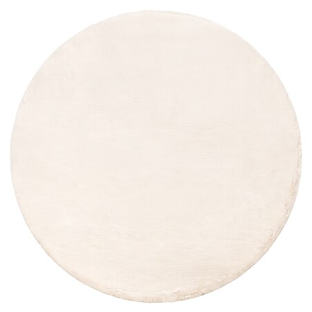 Dywan TEDDY NEW sand 52 koło Shaggy beż koło 120 cm