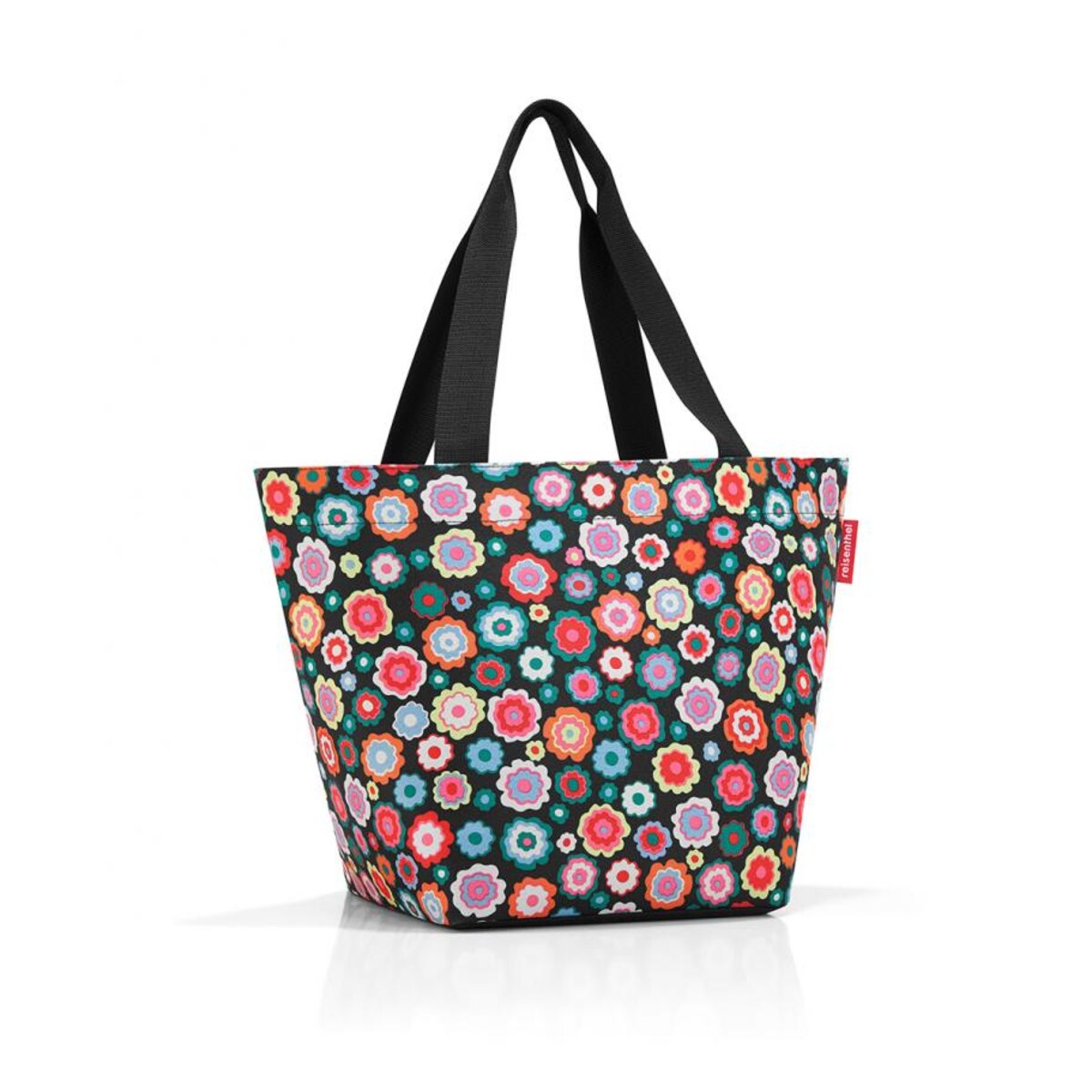 Torba shopper M happy flowers, poliester, 15 l