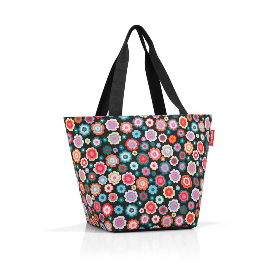 Torba shopper M happy flowers, poliester, 15 l