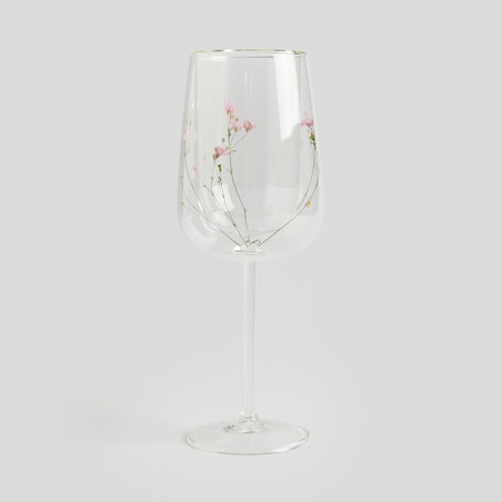 Kieliszek do wina z suszonymi kwiatami Florrita