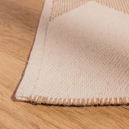 Chodnik Fringer 70x120 cm z motywem geometrycznym