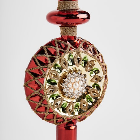 Czubek szklany na choinkę Sitter