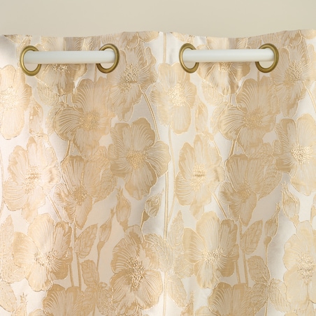 Zasłona Żakardowa Makowka 140x250 cm z motywem kwiatowym