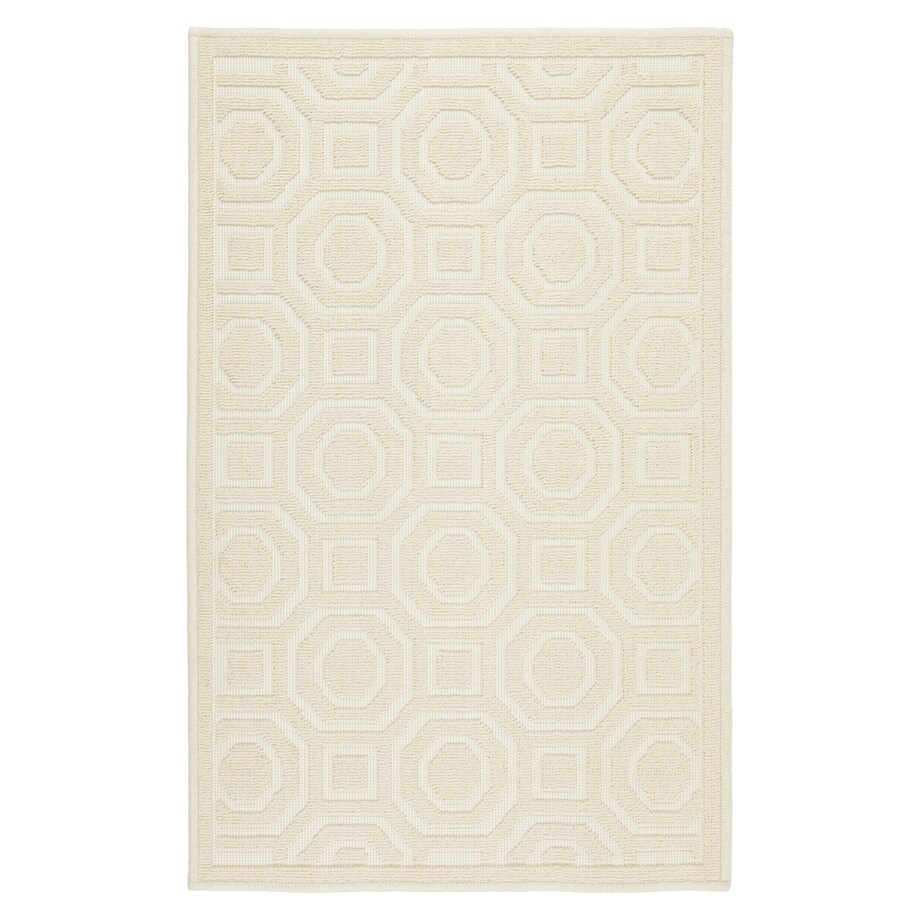 Dywan bawełniany Lino 50x80 cm e-floor e-floor geometryczny beżowy