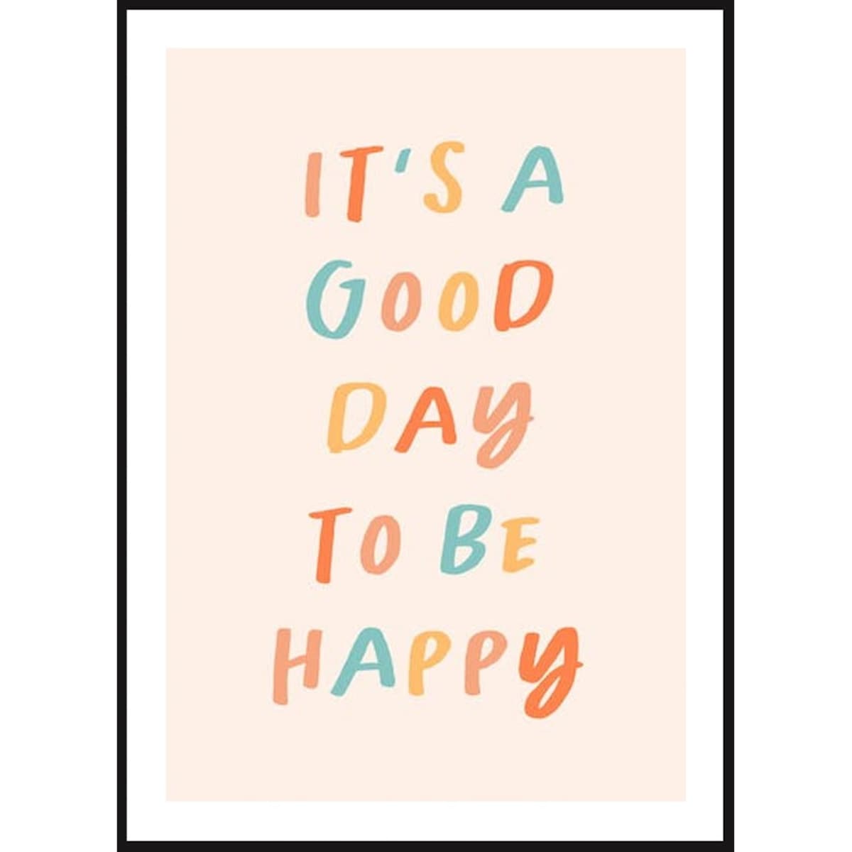 Poster Story, Plakat, Obraz - Be Happy