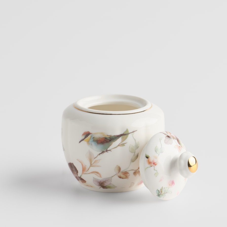 Cukiernica Botania z motywem roślinnym