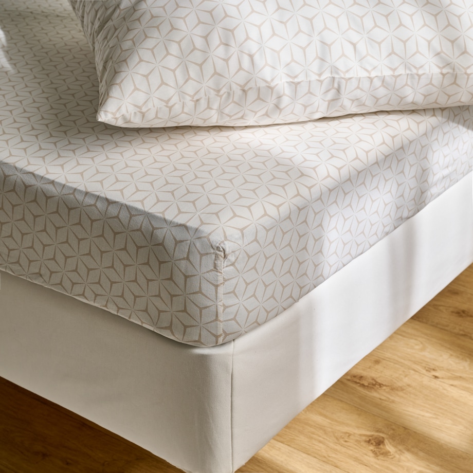 Prześcieradło Z Gumką Virelli 180x200 cm z motywem geometrycznym