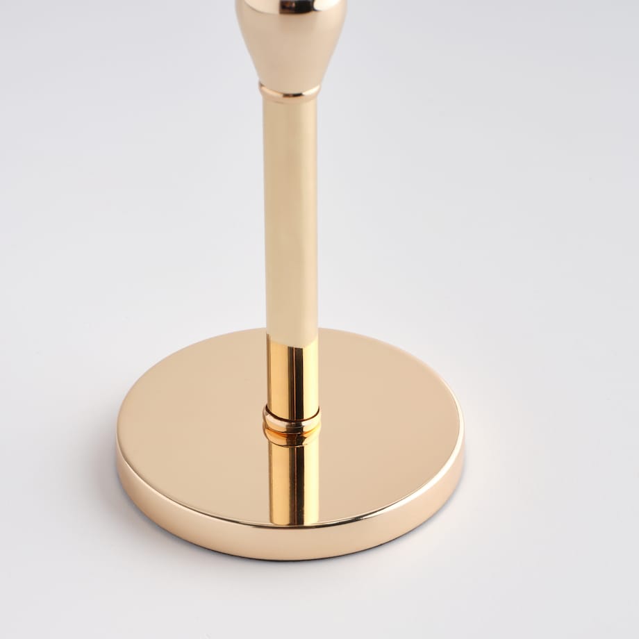 Świecznik Cristal shine long z motywem kwiatowym