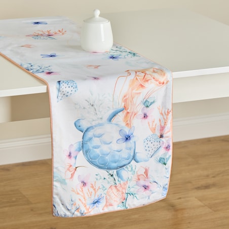 Bieżnik z nadrukiem Coralia 35x180 cm z motywem zwierzęcym