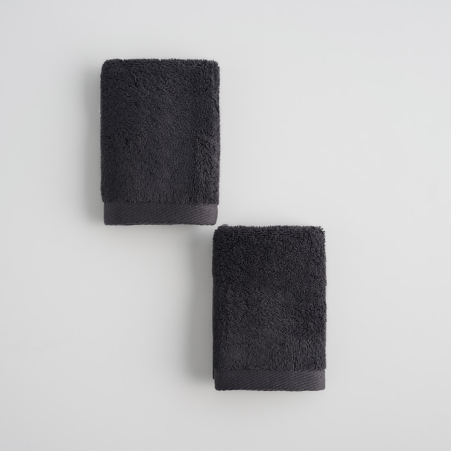 Komplet 2 szt. ręczników z bawełny egipskiej do twarzy lub do rąk Spa 30x30 cm