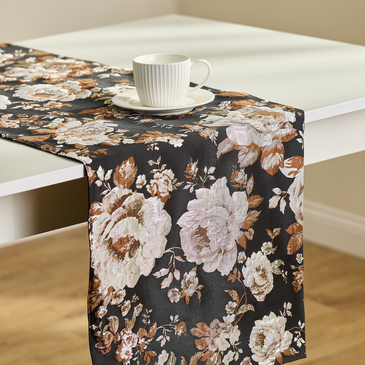 Bieżnik Żakardowy Peonia 40x160 cm