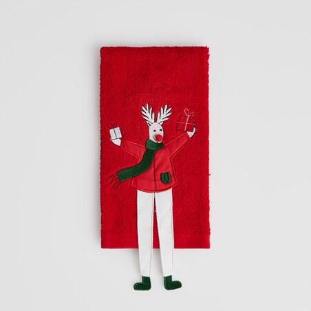 Ręcznik Kuchenny Olinerinis 37x50 cm z motywem renifera