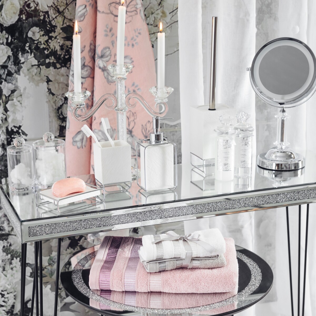 Pojemnik Łazienkowy Cristalle Podwójny