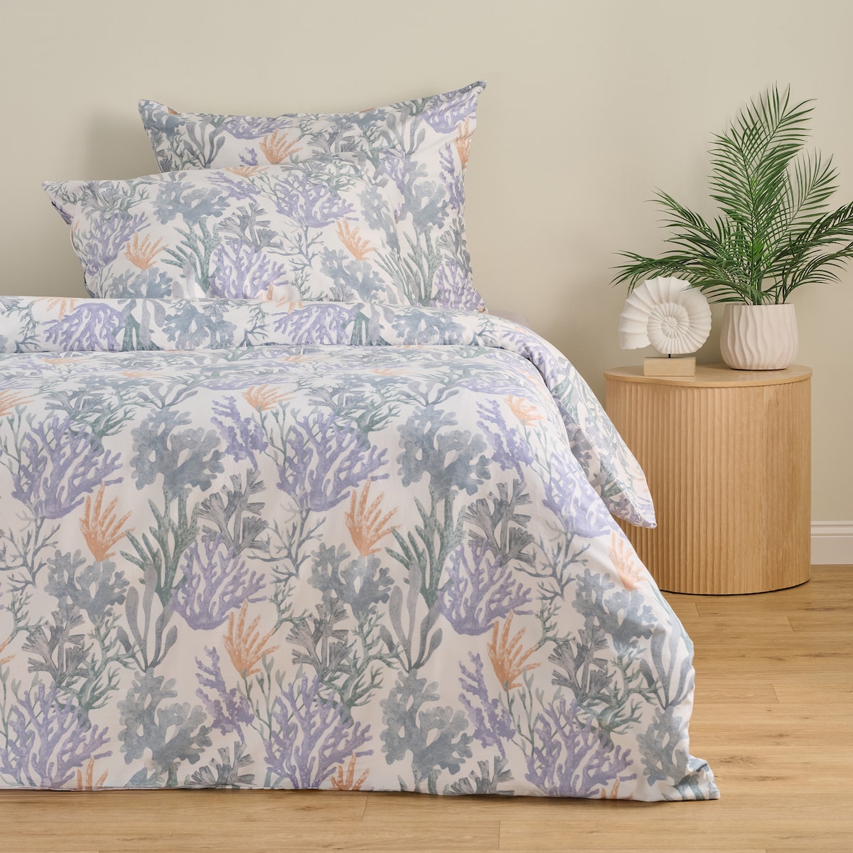 Pościel z bawełny satynowej Rafaro 160x200 cm z motywem morskim