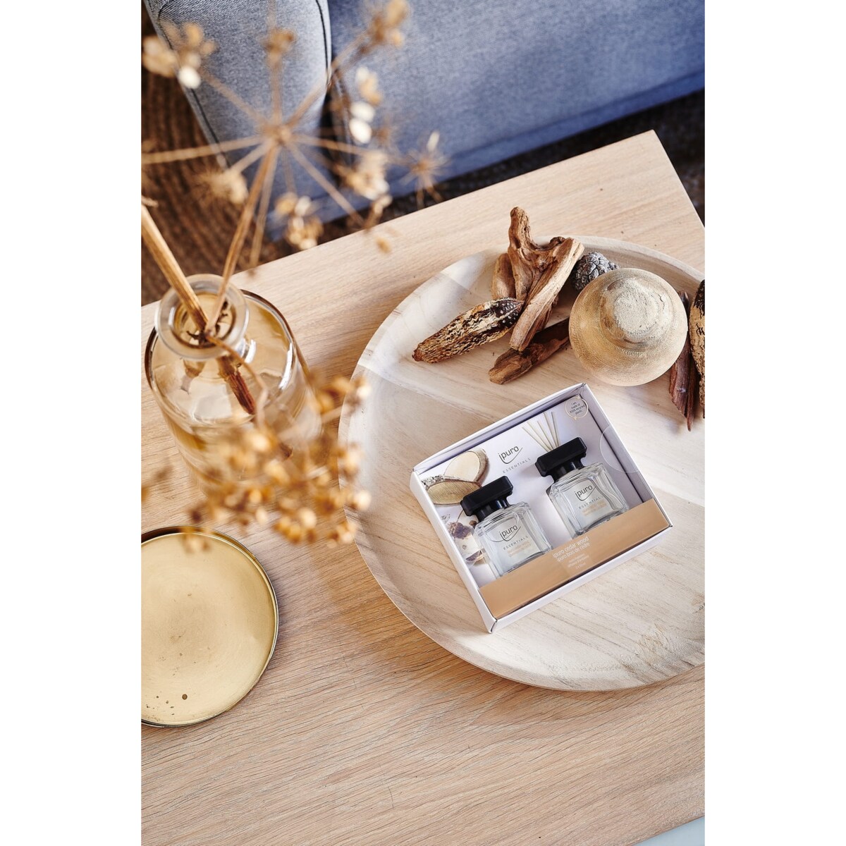 Zestaw prezentowy ipuro ESSENTIALS, Cedar Wood, 2 x 50 ml