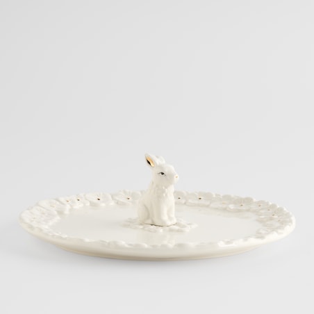 Patera Bellissima z motywem kwiatowym i królika