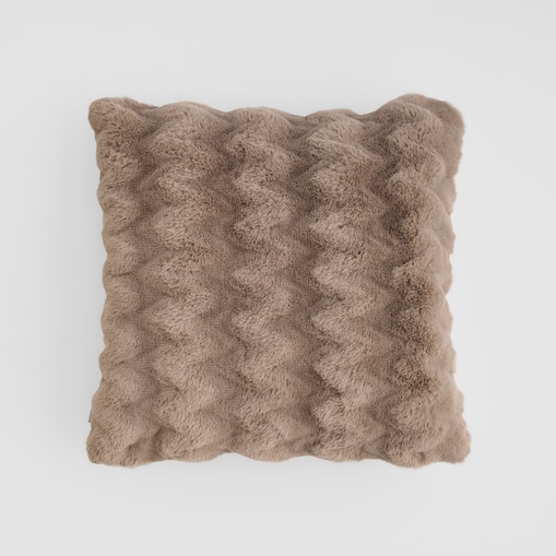 Poszewka Futrzana Pilora 45x45 cm z motywem geometrycznym