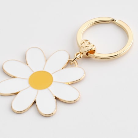 Brelok Daises z motywem kwiatowym
