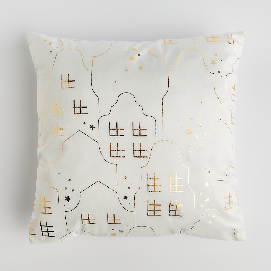 Poszewka Drukowana Tenemis 45x45 cm z motywem domku