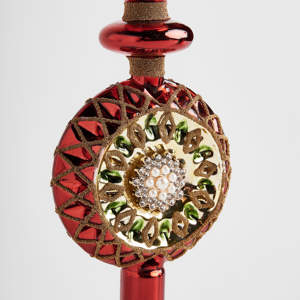 Czubek szklany na choinkę Sitter