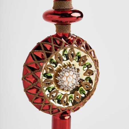 Czubek szklany na choinkę Sitter