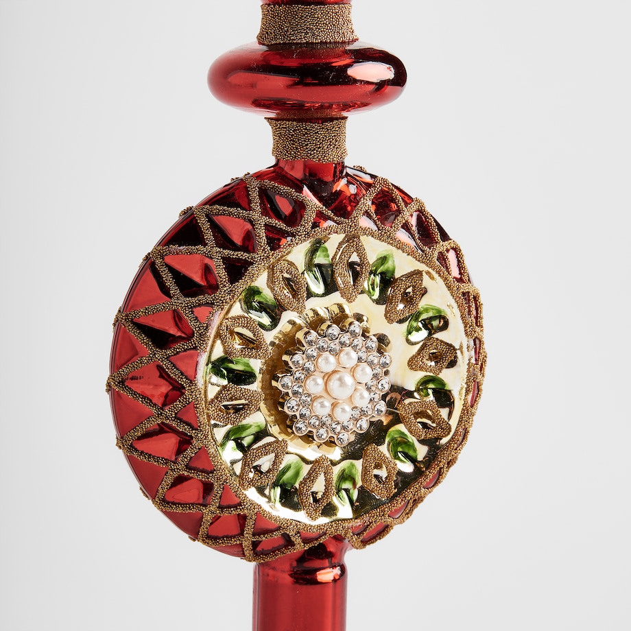 Czubek szklany na choinkę Sitter