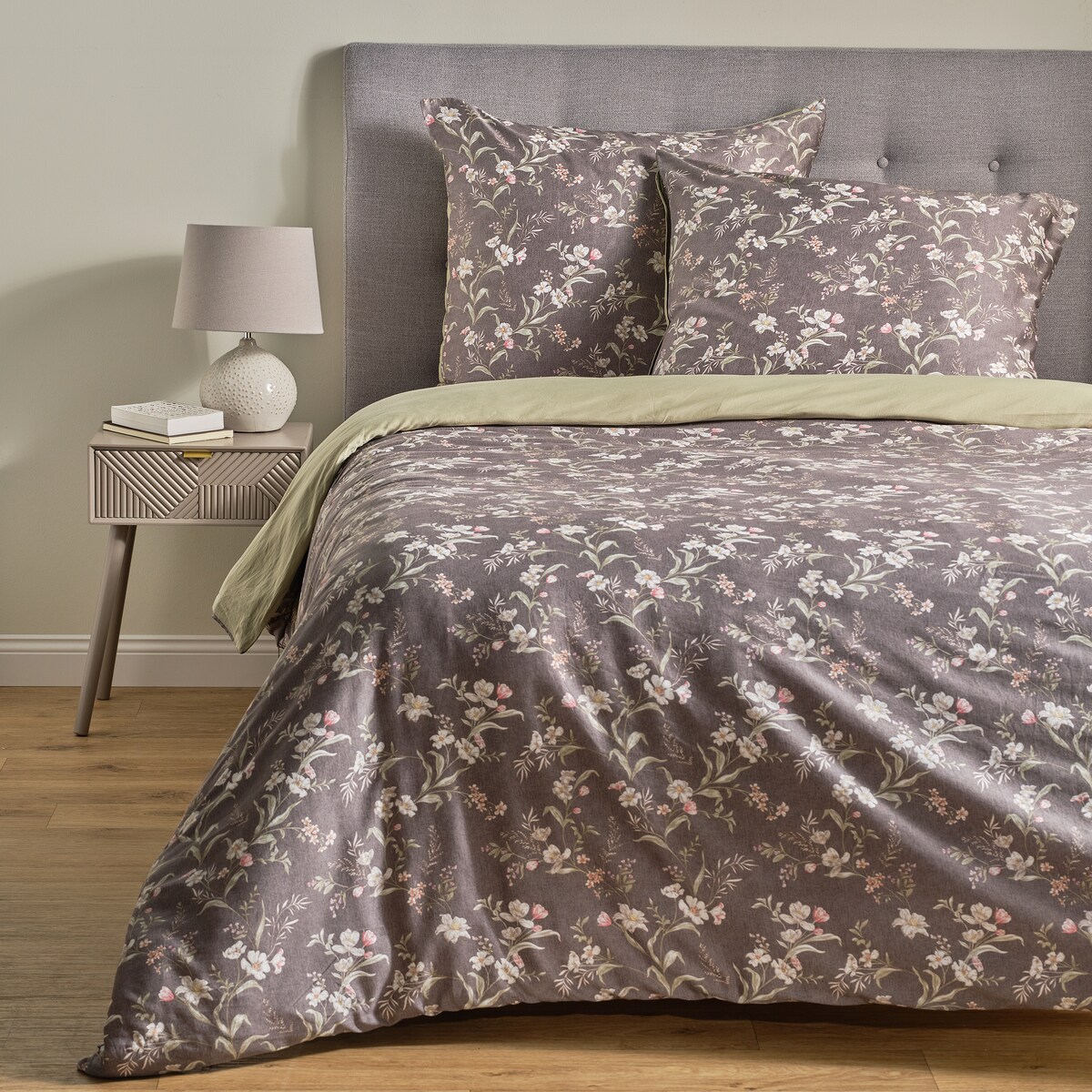 Komplet pościeli z bawełny satynowej Tomo 200x220 cm z 2 poszewkami 70x80