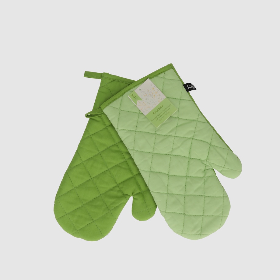 Komplet Rękawic Kuchennych Grassy 19x30 cm