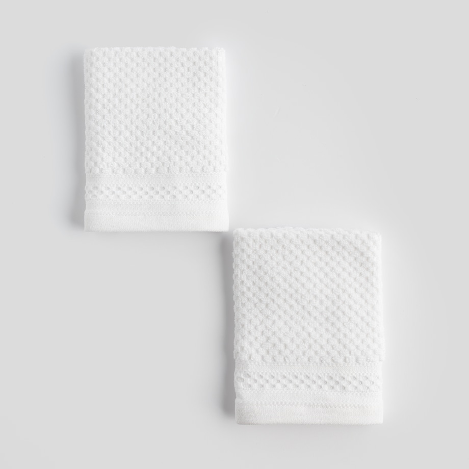 Komplet 2 szt. ręczników do twarzy lub do rąk Risso 30x30 cm