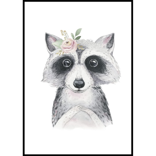 plakat szop z kwiatkiem 70x100 cm