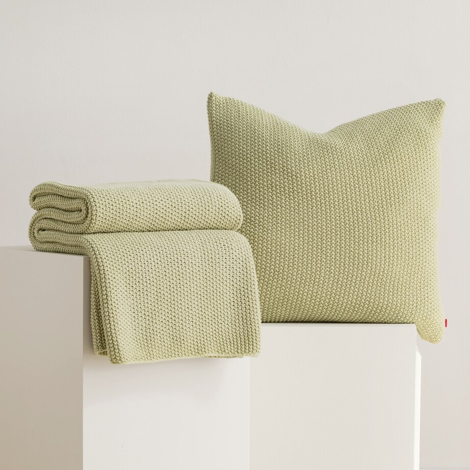 Koc jednokolorowy dzianinowy Zaldar 130x170 cm