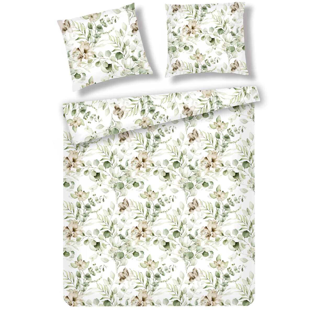 Pościel Z Mikrofibry Nutii 160x200 cm z motywem roślinnym